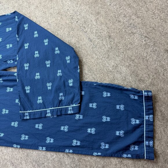 Psycho Bunny Pajama Bottoms Men M Blue All Over Print AOP 31" - Picture 2 of 16